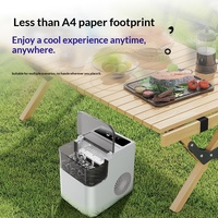Machine à glaçons électrique en plastique, portable, intelligente, petite puissance, entièrement automatique, pour usage domestique et hôtelier, traitement personnalisé, 165W
