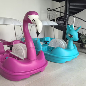 Bateau à pédales licorne de haute qualité pour 4 personnes, durable, en LLDPE, pour les attractions de villégiature et les promenades sur le <span class=keywords><strong>lac</strong></span> - Product Image 1
