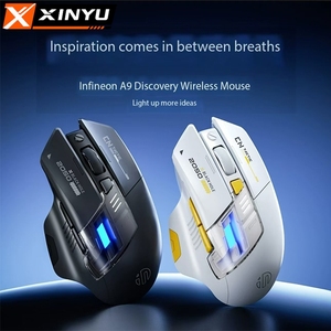 Nouvelle souris sans fil <span class=keywords><strong>Inphic</strong></span> A9 II Discovery Edition pour une charge en mode double, silencieuse, 2400 DPI, rétroéclairage RVB, ergonomique, pour le jeu - Product Image 3