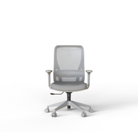 Chaise de bureau ergonomique de direction avec dossier haut et support lombaire en mousse à mémoire de forme - Base pivotante réglable