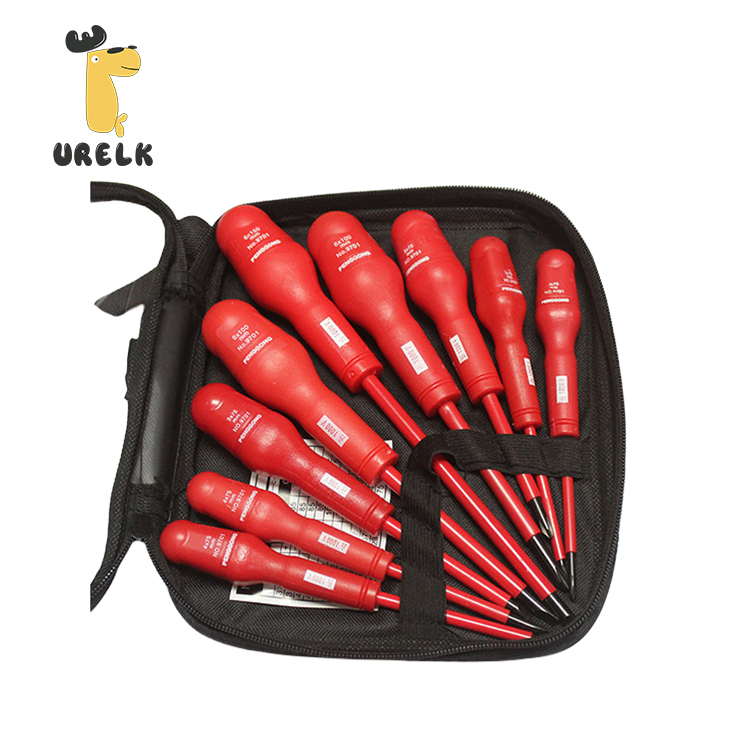 Factory Multifunctional Electrician 1000v Phillips Slot Screwdriver Set Ph0 Ph1 Ph2 Sl3 Sl4 Sl5 Insulated Screwdriver Tool Sets