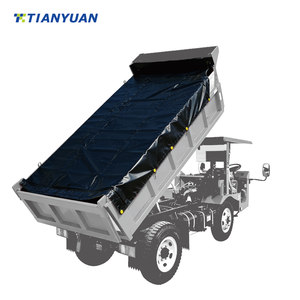 Bâche de camion à benne basculante en vinyle 8' x 16' 18oz avec rabats latéraux - Product Image 1