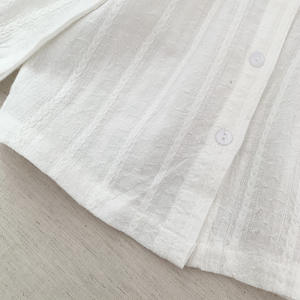 Blusa de manga larga con flores para niñas, camisa de encaje con estampado Floral para primavera - Product Image 6