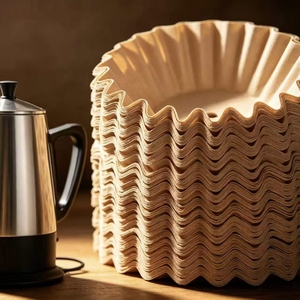 Filtros de Café Perforados para Cafetera de 12 Tazas, Filtro Desechable Compatible <span class=keywords><strong>con</strong></span> Cafetera Comercial - Product Image 6