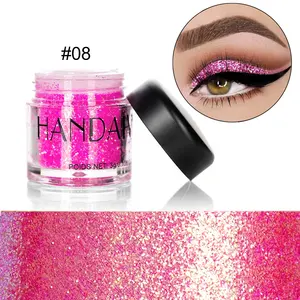 Atacado Metallic Holographic Rosto Lábio Nail Art GlitterJar Sombra Brilho