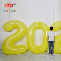 Ballon géant en nylon de 2 m (78 pouces) pour le Nouvel An 2027, numéro 2028, personnalisé, laminé, pour la décoration de fêtes, de bébés et d'anniversaires