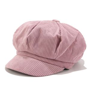 Wholesale 8 Panels Corduroy Newsboy Cap Casquette Hat Women Lady <b>Beret</b> - Product Image 3