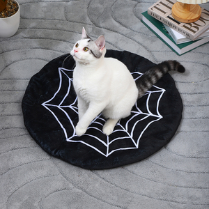 Weiche Katzenbettmatte mit personalisierten Mustern, Hundeboxmatte, rutschfester Unterseite, maschinenwaschbar, Hundehüttenmatte, Katzenmatte, rund - Product Image 5
