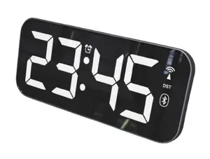 Настенные часы с дисплеем RCC(DCF), 12/24 часа, простое прямоугольное украшение большого размера для дома, часы, цифровые часы для гостиной, CE