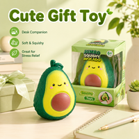 Creatief schattig simulatie avocado knuffel, traag terugverend stressverlichtend knijp fidget toy