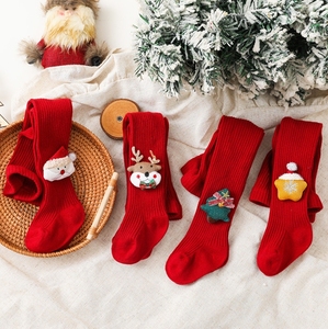 Yiwu Yiyuan Garment Autumn Baby <strong>Girl</strong> Pantyhose <strong>Christmas</strong> Red Cute <strong>Tights</strong> for Baby <strong>Girls</strong> Cartoon Kids <strong>Tights</strong> Cotton <strong>Girls</strong> - Product Image 1