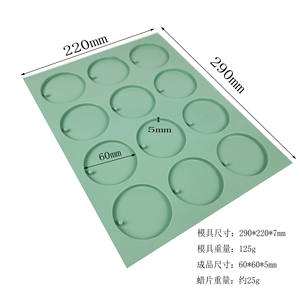 NP170 Eco-Friendly Non-Toxic Aromatherapy <strong>Mosquito</strong> Repellent <strong>Tablets</strong> and Wax Round Silicone Mold - Product Image 2