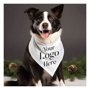 Pañuelo para Perro con Logotipo Personalizado, Color Sólido, Estilo Clásico, Toalla para Saliva de Mascotas, Pañuelo Triangular para Perro - Product Image 1