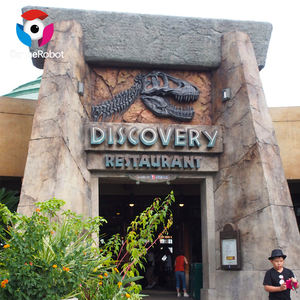 Puerta decorativa creativa de fibra de vidrio <span class=keywords><strong>Entrada</strong></span> de dinosaurio Puerta de parque temático Puerta de Parque Jurásico <span class=keywords><strong>Dino</strong></span> Arcade - Product Image 4