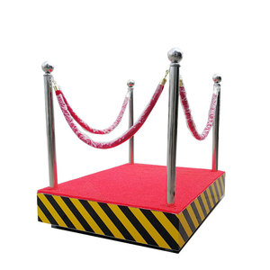 Base de Alfombra Roja para Poste de Seguridad de Acero Inoxidable, Accesorios de Vigilancia - Product Image 1