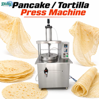 Machine à crêpes et tortillas automatique Zeling ZL-B5, chauffage électrique, antiadhésive, épaisseur réglable de 0,2 à 5 mm, pain plat de 20 à 80 cm