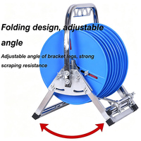 Support de stabilisation triangulaire JH-Mech personnalisé pour dévidoir de câbles, avec cadre de transport incurvé et conception multi-bobines côte à côte