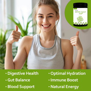Fournisseur chinois de poudre détoxifiante pour le nettoyage du ventre et du corps, soin intestinal, boisson instantanée au thé vert, complément alimentaire - Product Image 2