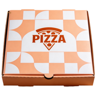 Boîtes à pizza miniatures biodégradables, impression offset, design personnalisé, emballage en papier alimentaire, doublure en éponge, fermeture magnétique