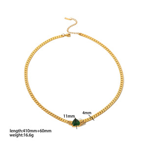 Cinta romantis cahaya zirkon warna-warni mewah gelang mode canggih Set perhiasan baja tahan karat berlapis emas 18K untuk wanita - Product Image 5