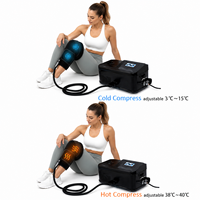 Nouvelle version améliorée VU COT01-V2 : Appareil de thérapie par compression froide et chaude avec écran LCD, chauffage et refroidissement semi-conducteurs pour la rééducation physique
