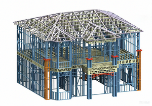 Infrastrutture Prefabbricate in Acciaio Leggero CE/ASTM per Ville Moderne, Edifici per Uffici, Grandi Fabbriche, <span class=keywords><strong>Scuole</strong></span>, Ospedali e <span class=keywords><strong>Progetti</strong></span> Rapidi - Product Image 5