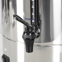 Cafetière percolateur en acier inoxydable de qualité commerciale 20L urne de chaudière à eau chaude électrique à chauffage rapide pour la restauration à domicile