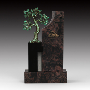 Pierres tombales en granit noir et conceptions de <span class=keywords><strong>pierre</strong></span> d'arbre de <span class=keywords><strong>peinture</strong></span> de monument de cimetière à vendre - Product Image 3