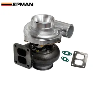 EPMAN Turbocompressor A/R T70 Racing de alto desempenho .70 traseiro A/R 0.84 T4 Twin Scroll 4" V-Band Refrigerador de óleo EP-GTT70