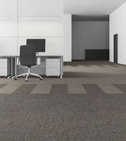 Dalles de moquette en nylon brillant à poils courts pour chambre à coucher/porte/couloir salle de conférence - Design moderne, résistant aux taches et aux animaux domestiques