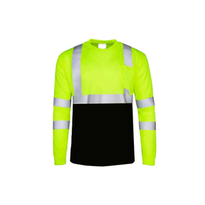 Maglietta di Sicurezza Huaweina ANSI Classe 2 ad Alta Visibilità, Traspirante, ad Asciugatura Rapida, Assorbente, Uniforme da <span class=keywords><strong>Lavoro</strong></span> con Logo Personalizzato - Product Image 4