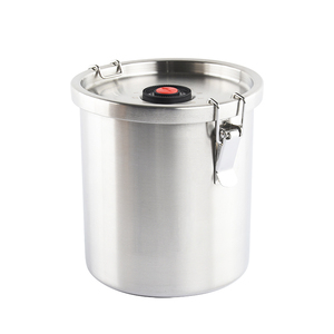 Hot bán vòng số lượng lớn kín lưu trữ lọ thép không gỉ thực phẩm lưu trữ <span class=keywords><strong>container</strong></span> với nắp - Product Image 2