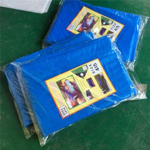 Tissu tissé en plastique bleu et blanc, bâche de voiture, tente pare-soleil, tente de camion, bâche de <span class=keywords><strong>garage</strong></span> avec œillets, bâche vietnamienne très vendue en Afrique - Product Image 4