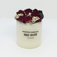 Bougie d'aromathérapie artisanale premium 2026 aux fleurs séchées, parfum longue durée pour la décoration intérieure, Nouvel An 29