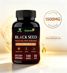 Gélules d'huile de nigelle 1500mg, huile de nigelle pressée à froid, capsules pour le soutien immunitaire, la santé des articulations et de la digestion, complément alimentaire - Product Image 1