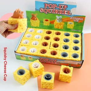 Juguete Antiestrés de Ratón de Queso TPR - Juguete Sensorial de Rata Divertida que Salta, Suave y Blandito para Niños y Adultos - Product Image 3