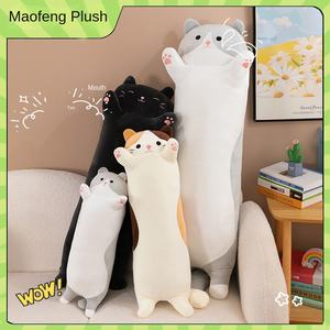 Lungo più grasso ragazza gatto cuscino ricamato piumino giocattolo per pigro che dorme peluche abbraccio bambola gatto - Product Image 2