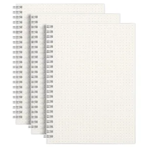 Benutzer definierte Punkt gitter Notebook gepunktete Gitter Spiral Notebook Journal a4 a5 pp Abdeckung mit Fabrik preis