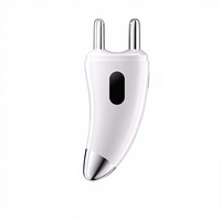 Masseur électrique multifonctionnel Gua Sha en alliage de chrome, appareil chauffant pour le soin des yeux, outil amincissant pour le cou et le visage, acupression, massage EMS