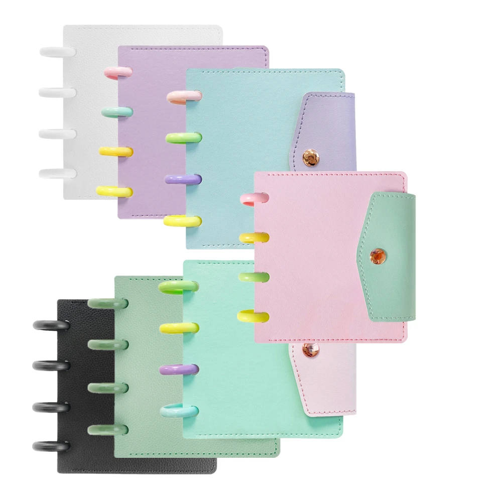 Искусственная кожа мини-юбка для девочек 3 дюймов Marcaron фотоальбом гриб отверстие 4 кольца дисковое кольцо связаны Polaroid хранение фотографий фото держатель для карт