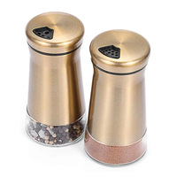 Ensemble de 2 boîtes à épices en verre pour la cuisine, flacon à poivre, pot à cumin, pot à condiments, flacon à sel et à poivre, shaker à épices