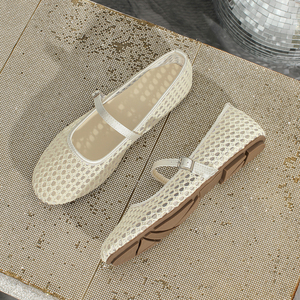 <span class=keywords><strong>Ballerine</strong></span> da Donna di Tendenza, alla Moda, Traspiranti in Rete con Ricamo, Eleganti con <span class=keywords><strong>Cinturino</strong></span> Regolabile, Casual - Product Image 3