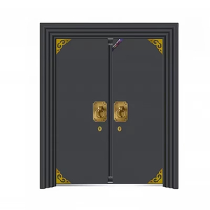 Nhà sản xuất chuyên nghiệp của Trung Quốc phong cách đồng nối lối vào cửa trước với hợp kim nhôm hoàn thành Swing mở phong cách - Product Image 6