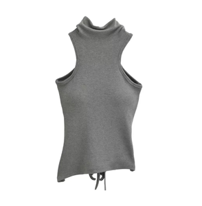 Canottiere attillate Sexy da donna con 2024 a collo alto 2673 Runwaylover - Product Image 2