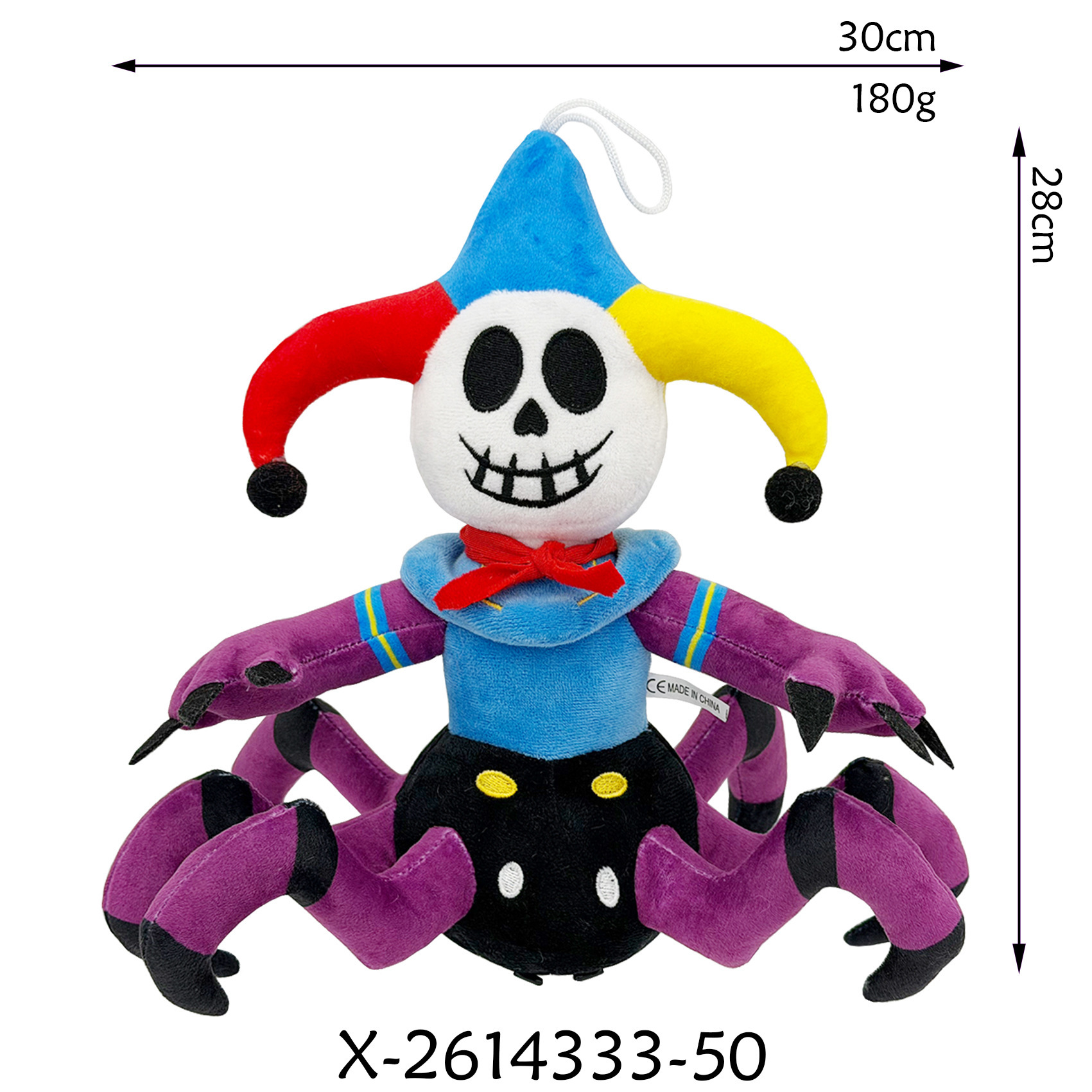 Clown aux jambes violettes
