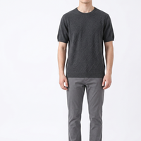 Pulls en cachemire pour hommes, tricots à manches courtes, pulls en laine pour hommes, tricots pour hommes