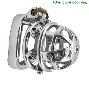 FRRK BDSM กรงล็อคอวัยวะเพศชาย,กรงสเตนเลสสตีลกรงพรหมจรรย์โลหะ - Product Image 2