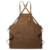 Tablier de cuisine en toile de style japonais, personnalisé avec logo imprimé, réutilisable, écologique, imperméable, lavable et durable, pour la cuisson