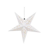 Ornement lanterne étoile à cinq papiers de 60 cm Décoration étoile de l'avent de Noël pour décorations murales et décorations de fête