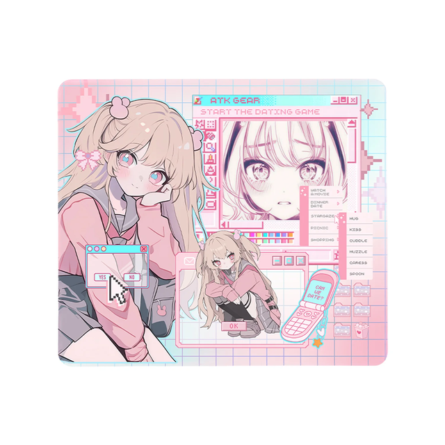 ATK Anime Mouse Pad NANA Limited Edition 490*420*4mm Superfine Fiber Fabric ROGERS PORON Base Pro Gaming Mousepad